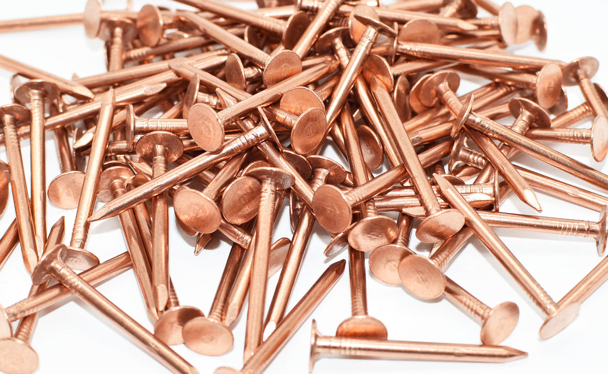 Solid Copper Roofing Nails Flashing Kings