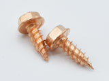 1/2" #8 Zip Screws For Gutter Install And Sheet Metal - 1/4" Drive Hex Head - 100 Pack