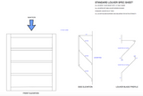 flashing kings louver vent package drawing