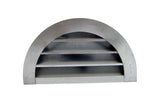 decorative half circle louvered gable vent