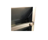 rear view louvered gable vent soldered blades