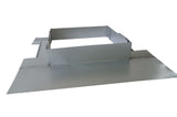 24" x 24" Flashing kings skylight install flashing kit in galvanized steel for curb mounted skylights