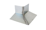 Flashing Kings' Hip Corner roof flashing, constructed of heavy gauge G-90 galvanized steel and 100% soldered seams.
