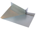 Flashing Kings' Compound Corner roof flashing, constructed of heavy gauge G-90 galvanized steel and fully soldered seams.