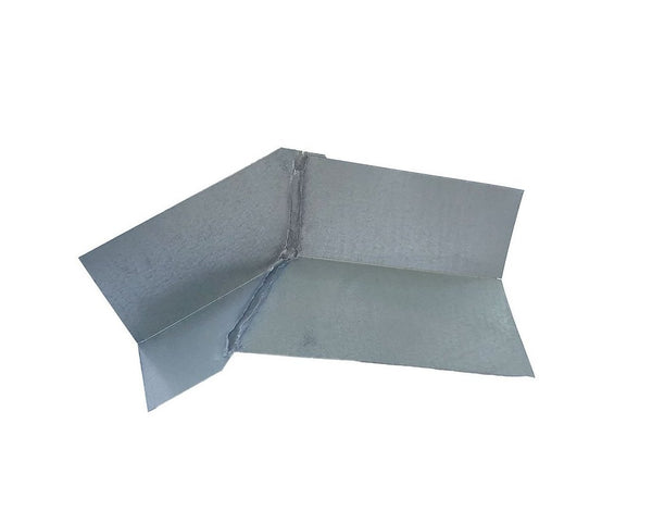 Flashing Kings' Hip Return roof flashing, heavy gauge G-90 galvanized and 100% fully soldered seams.