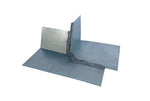 Flashing Kings' outside corner roof flashing, heavy gauge g-90 galvanized and soldered seams.