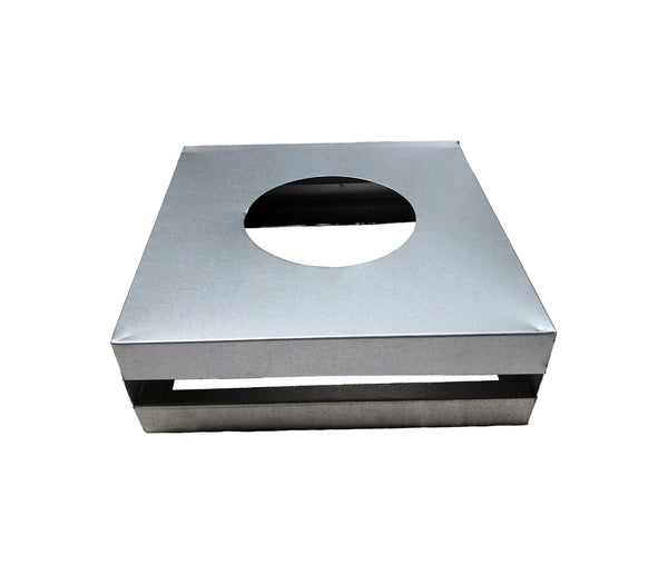 Flashing Kings heavy-duty steel filter housing for fresh air or make-up air filtration systems - top view