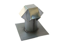 Flashing Kings 6" straight barrel galvanized steel roof jack penetration flashing for flat roof with vent cap