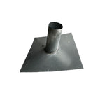 Flashing Kings 6" roof jack with straight barrel for pitched roof. Made from galvanized steel with soldered seams.